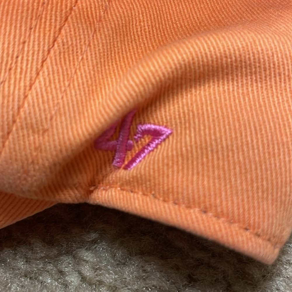 ‘47 Cincinnati Reds orange/pink hat. OSFA - Picture 3 of 3
